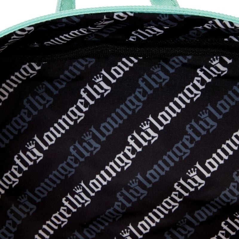 LOUNGEFLY Mickey & Minnie Date Night Diner Checkered All-Over Print Nylon Mini Backpack 7 LOUNGEFLY Mickey & Minnie Date Night Diner Checkered All-Over Print Nylon Mini Backpack - Image 5