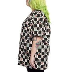 LOUNGEFLY Mickey & Minnie Date Night Diner Checkered Unisex Tee -Animation Bag Store BMQXVTkJj0PvL1fUyMk3NlrZRCJu0PB7zmrLQENc