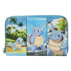 LOUNGEFLY Pokemon Squirtle Evolution Zip Around Wallet