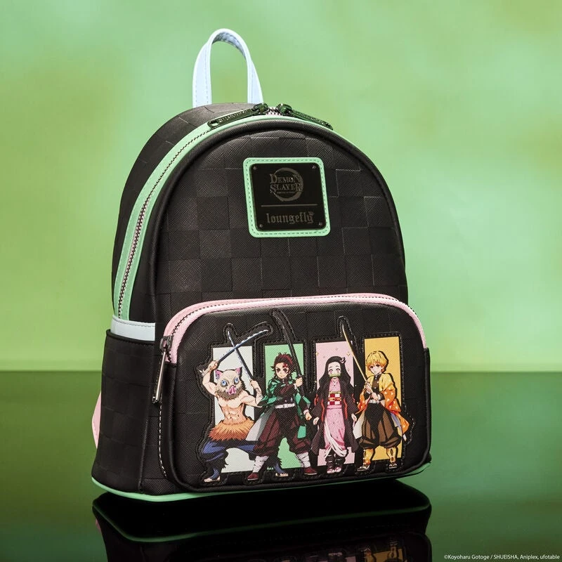 LOUNGEFLY Demon Slayer Heroes Group Mini Backpack 4 LOUNGEFLY Demon Slayer Heroes Group Mini Backpack - Image 2
