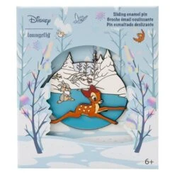 LOUNGEFLY Bambi Ice Skating 3-inch Collector Box Pin