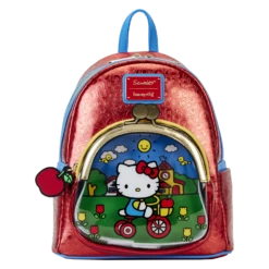 LOUNGEFLY Hello Kitty 50th Anniversary Coin Bag Metallic Mini Backpack