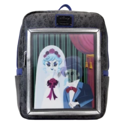 LOUNGEFLY Haunted Mansion The Black Widow Bride Portrait Lenticular Mini Backpack