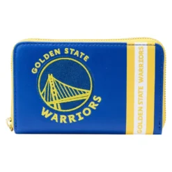 LOUNGEFLY NBA Golden State Warriors Patch Icons Zip Around Wallet