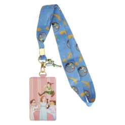 LOUNGEFLY Peter Pan 70th Anniversary You Can Fly Lanyard With Card Holder