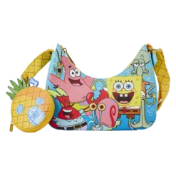 LOUNGEFLY SpongeBob SquarePants Group Shot Crossbody Bag