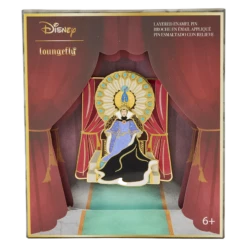 LOUNGEFLY Snow White Evil Queen Throne Layered Pin
