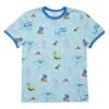 LOUNGEFLY Finding Nemo 20th Anniversary Bubbles Unisex Ringer Tee