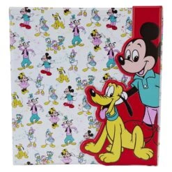 LOUNGEFLY D100 Mickey & Friends Classic Stationery 3-Ring Binder