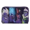 LOUNGEFLY Villains In The Dark Zip Around Wallet