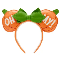 LOUNGEFLY Pumpkin Minnie Oh My Ears Headband
