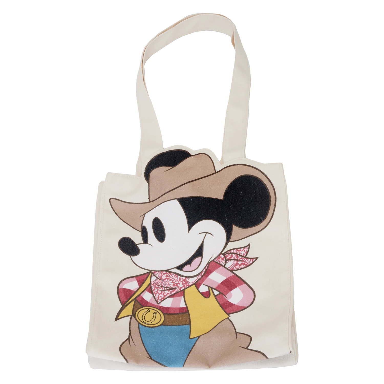 LOUNGEFLY Western Mickey Mouse Canvas Tote Bag 3 LOUNGEFLY Western Mickey Mouse Canvas Tote Bag