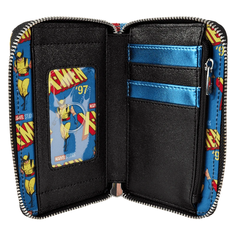 LOUNGEFLY Marvel Metallic X-Men Wolverine Cosplay Zip-Around Wallet 6 LOUNGEFLY Marvel Metallic X-Men Wolverine Cosplay Zip-Around Wallet - Image 4