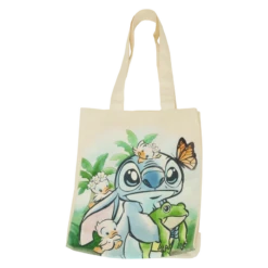 LOUNGEFLY Stitch Springtime Daisy Canvas Tote Bag