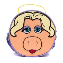 The Muppets Miss Piggy Face Round Crossbody Bag