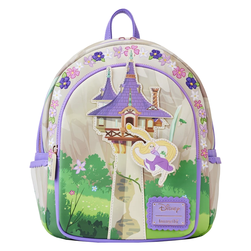 LOUNGEFLY Tangled Rapunzel Swinging From The Tower Mini Backpack 4 LOUNGEFLY Tangled Rapunzel Swinging From The Tower Mini Backpack - Image 2