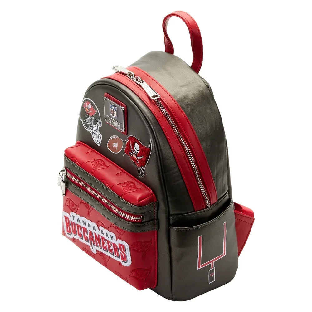 LOUNGEFLY NFL Tampa Bay Buccaneers Patches Mini Backpack 4 LOUNGEFLY NFL Tampa Bay Buccaneers Patches Mini Backpack - Image 2