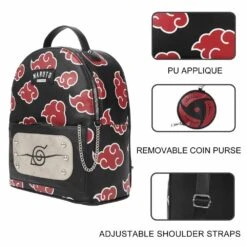 Bioworld Naruto Shippuden Cloud Mini Backpack & Sharingan Coin Purse -Animation Bag Store U4E3rHuntO6dD9ecToy7n9eTLVh7jk6aWHQfGdxi