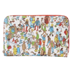 LOUNGEFLY Where’s Waldo Allover Print Zip Around Wallet