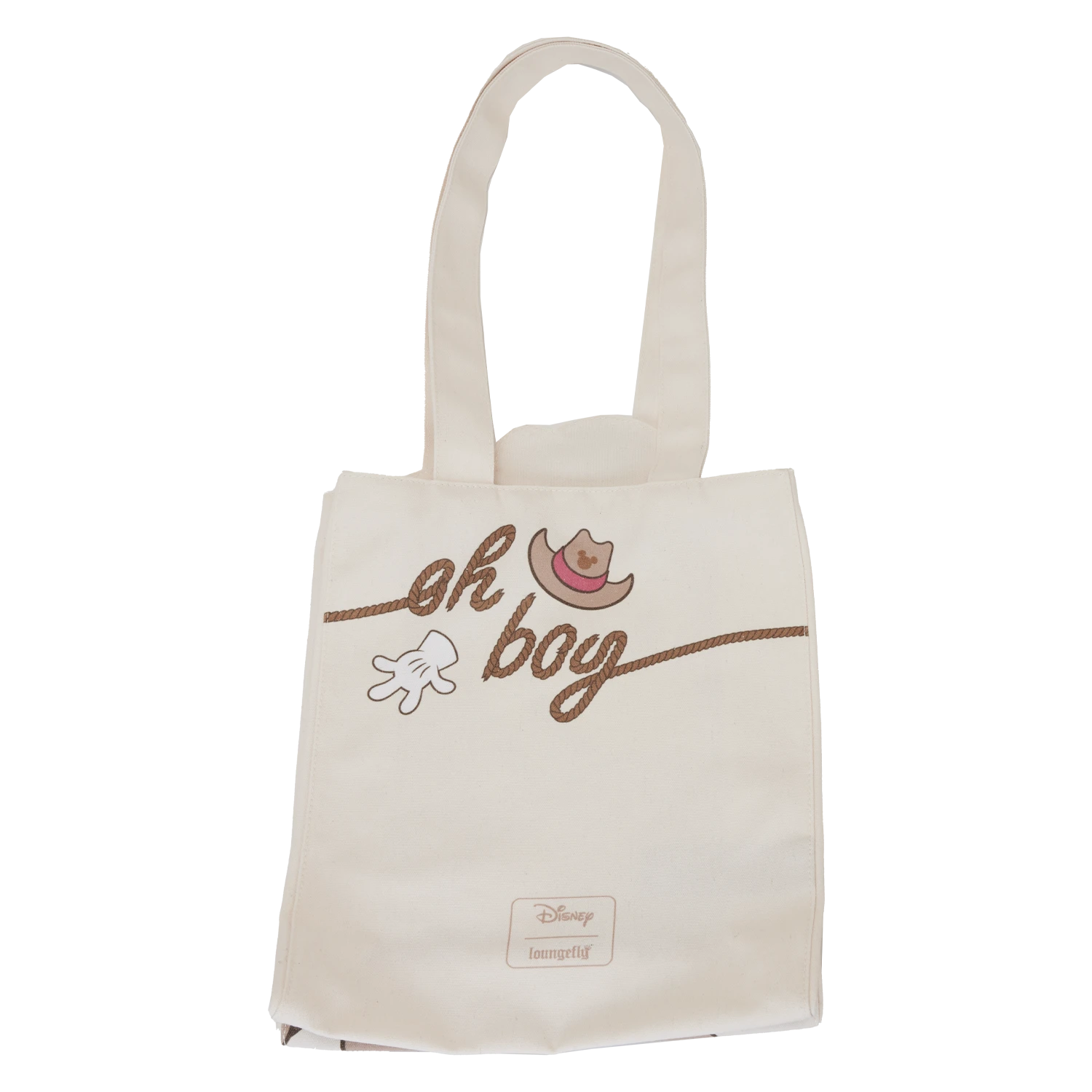LOUNGEFLY Western Mickey Mouse Canvas Tote Bag 4 LOUNGEFLY Western Mickey Mouse Canvas Tote Bag - Image 2