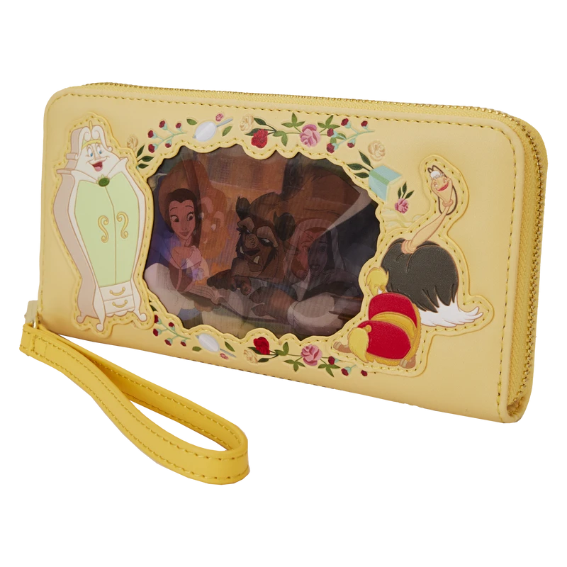 LOUNGEFLY Beauty And The Beast Princess Series Lenticular Zip Around Wristlet Wallet 4 LOUNGEFLY Beauty And The Beast Princess Series Lenticular Zip Around Wristlet Wallet - Image 2