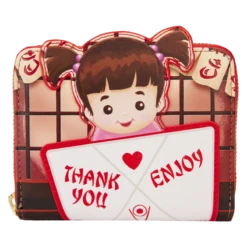 LOUNGEFLY Monsters, Inc. Harryhausen's Takeout Boo Zip Around Wallet