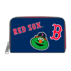 LOUNGEFLY MLB Boston Red Sox Patches Zip Around Wallet