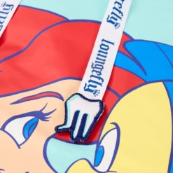 LOUNGEFLY The Little Mermaid 35th Anniversary Ariel & Flounder Glow Unisex Hoodie -Animation Bag Store aa879e2e7f709066d26e376aed7161c9