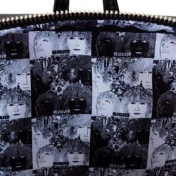 LOUNGEFLY The Beatles Revolver Album Cover Mini Backpack With Record Coin Bag -Animation Bag Store adfc82b58fb62e8e18074e775460d049
