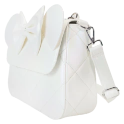 LOUNGEFLY Minnie Mouse Iridescent Wedding Crossbody Bag -Animation Bag Store b1e3e1334ca917609db7f1a783f3484c