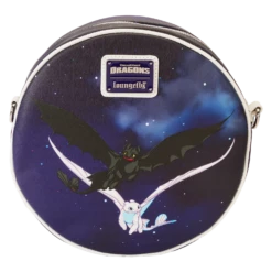 LOUNGEFLY How To Train Your Dragon Light & Night Fury Crossbody Bag -Animation Bag Store b465706997c92464323dd7b5212e313a