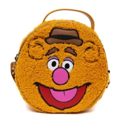 The Muppets Fozzie Bear Face Faux Fur Round Crossbody Bag