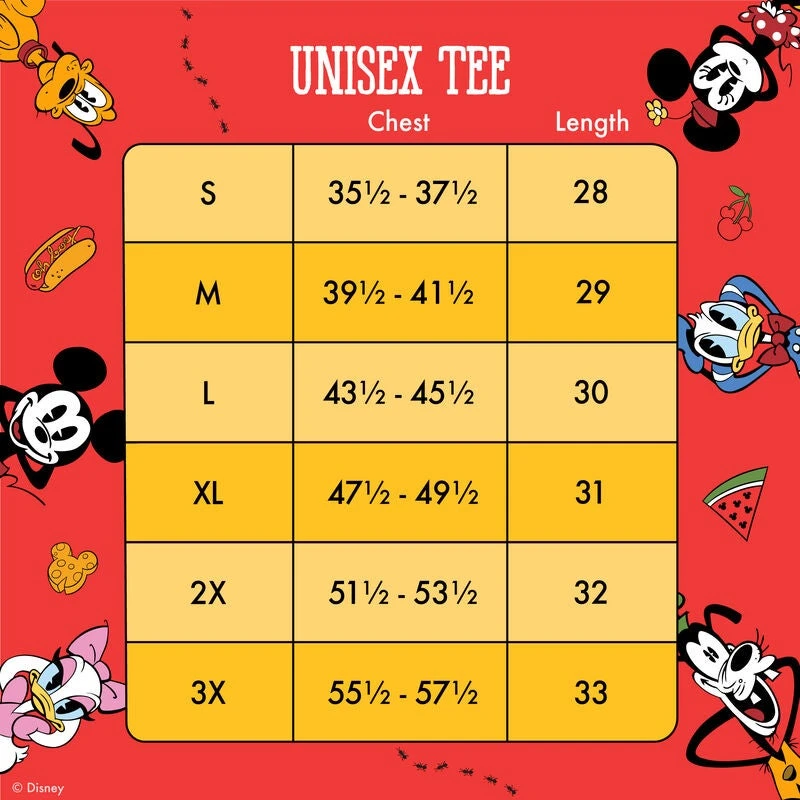 LOUNGEFLY Mickey & Friends Picnic Unisex Tee 4 LOUNGEFLY Mickey & Friends Picnic Unisex Tee - Image 2