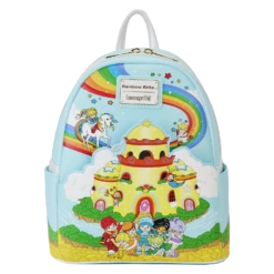 LOUNGEFLY Rainbow Brite Color Castle Mini Backpack