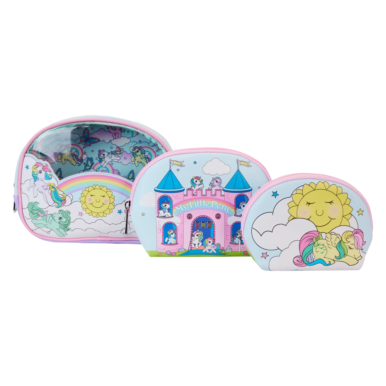 LOUNGEFLY My Little Pony Sky Scene 3-Piece Cosmetic Bag Set 4 LOUNGEFLY My Little Pony Sky Scene 3-Piece Cosmetic Bag Set - Image 2
