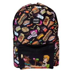 LOUNGEFLY Scooby-Doo Snacks All-Over Print Nylon Full-Size Backpack