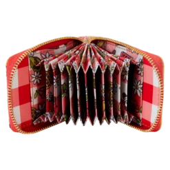 LOUNGEFLY Mickey & Friends Picnic Basket Accordion Zip Around Wallet -Animation Bag Store d02507137fb019908b5f8002c949814b