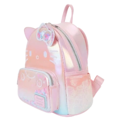 LOUNGEFLY Sanrio Hello Kitty 50th Anniversary Clear & Cute Cosplay Mini Backpack -Animation Bag Store dc5e0e7884cf6ef426245d05edd68336