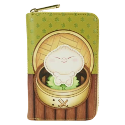 LOUNGEFLY Bao Bamboo Steamer Basket Zip Around Wallet