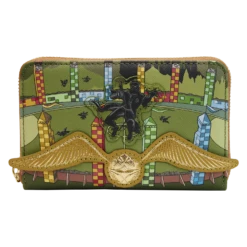 LOUNGEFLY Harry Potter Golden Snitch Zip Around Wallet