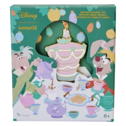LOUNGEFLY Alice In Wonderland Unbirthday 3" Collector Box Sliding Pin