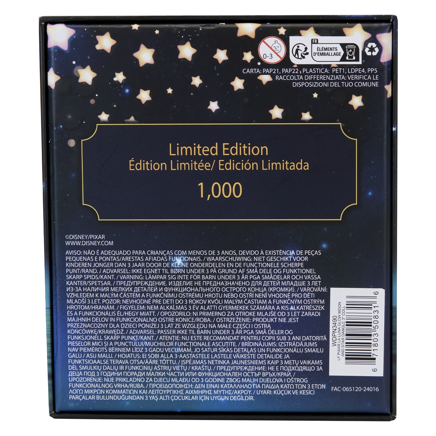 LOUNGEFLY La Luna Moon 3" Collector Box Glow Pin 8 LOUNGEFLY La Luna Moon 3" Collector Box Glow Pin - Image 6