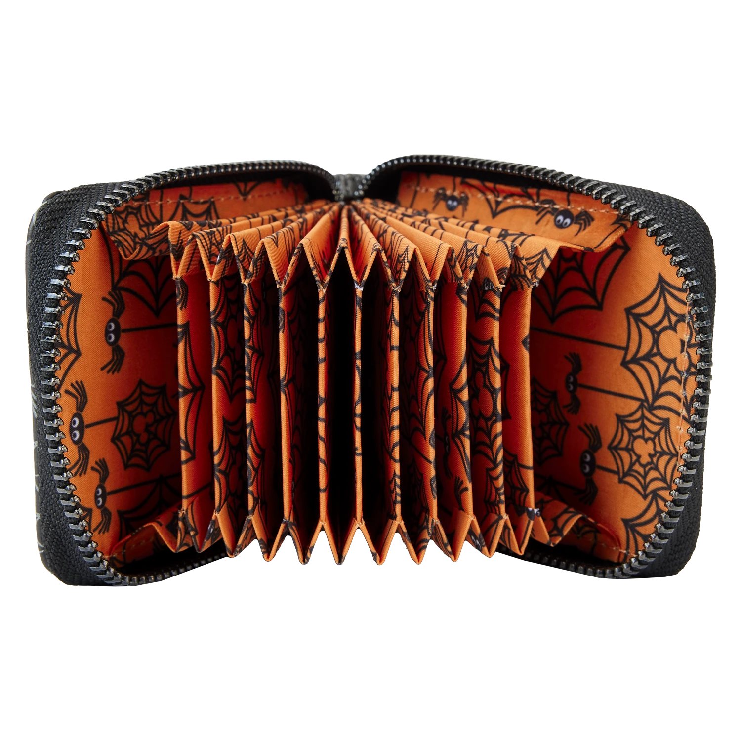 LOUNGEFLY Minnie Mouse Spider Glow Accordion Wallet 6 LOUNGEFLY Minnie Mouse Spider Glow Accordion Wallet - Image 4