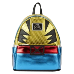 LOUNGEFLY Marvel Metallic X-Men Wolverine Cosplay Mini Backpack