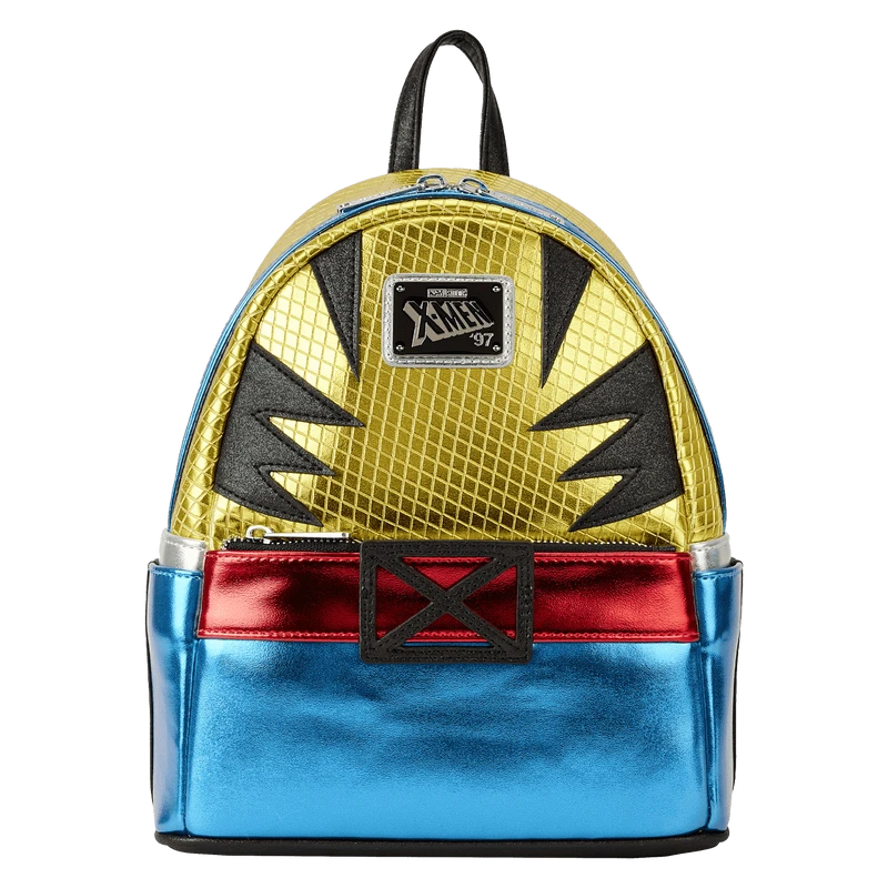 LOUNGEFLY Marvel Metallic X-Men Wolverine Cosplay Mini Backpack 3 LOUNGEFLY Marvel Metallic X-Men Wolverine Cosplay Mini Backpack