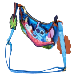 LOUNGEFLY Stitch Camping Cuties Crossbody Bag -Animation Bag Store ea49214bb156496b914884564140b50f