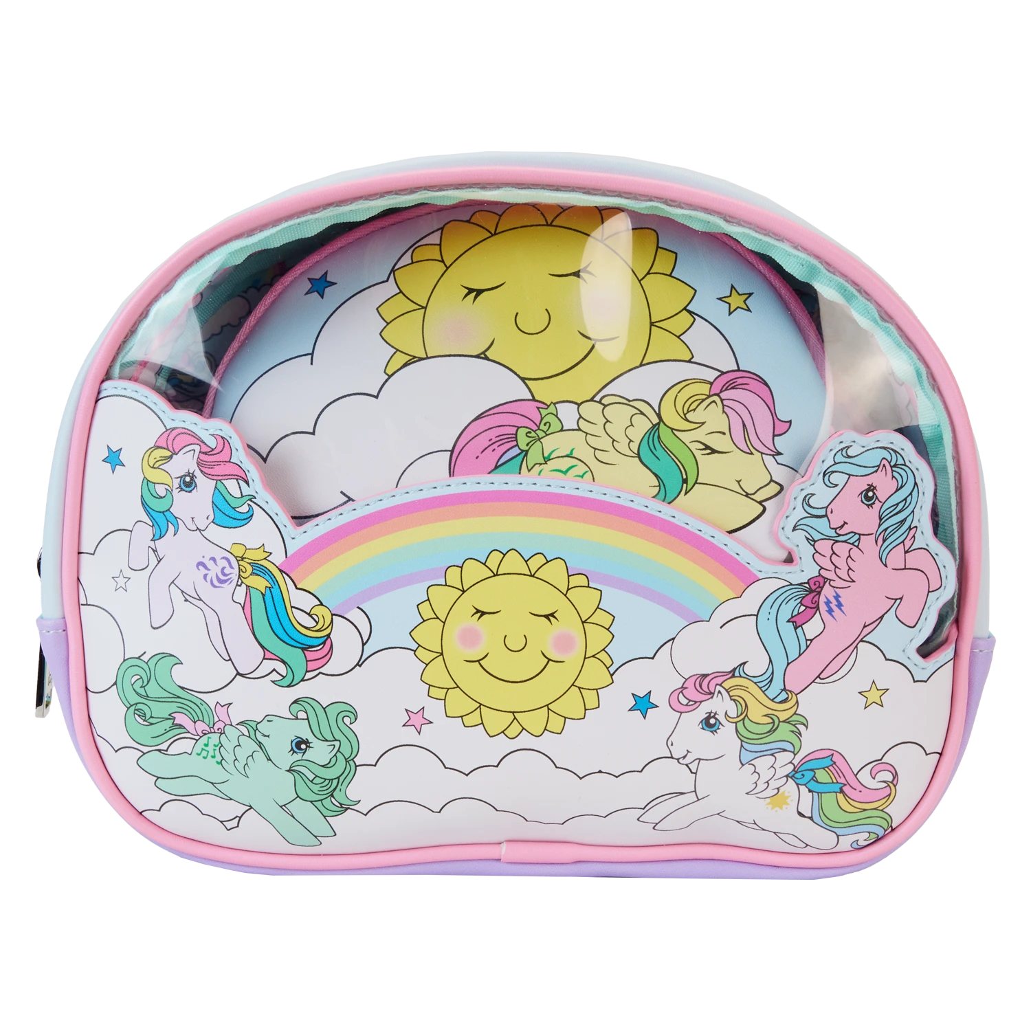 LOUNGEFLY My Little Pony Sky Scene 3-Piece Cosmetic Bag Set 3 LOUNGEFLY My Little Pony Sky Scene 3-Piece Cosmetic Bag Set