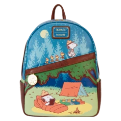 LOUNGEFLY Peanuts 50th Anniversary Snoopy's Beagle Scouts Mini Backpack
