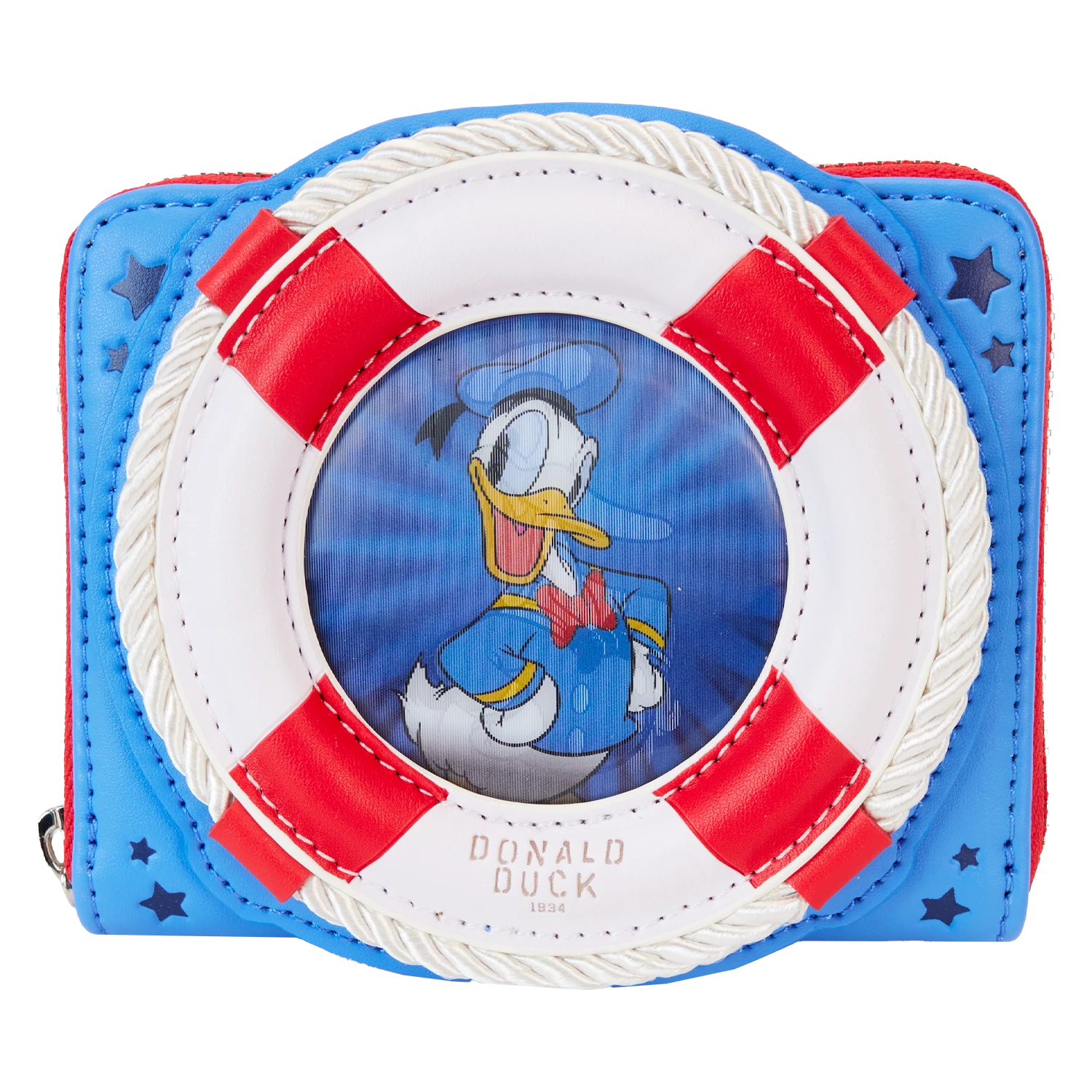 LOUNGEFLY Donald Duck 90th Anniversary Lenticular Zip Around Wallet 3 LOUNGEFLY Donald Duck 90th Anniversary Lenticular Zip Around Wallet