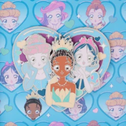 LOUNGEFLY Princess Manga Style 3" Collector Box Pin -Animation Bag Store fc08e2afbd4e7a81925dab5f1124a26d